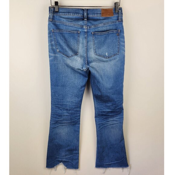 *FLAWED* Madewell Cali Demi-Boot Jeans in Bronson Wash Button-Front Edition 27 - Picture 2 of 12